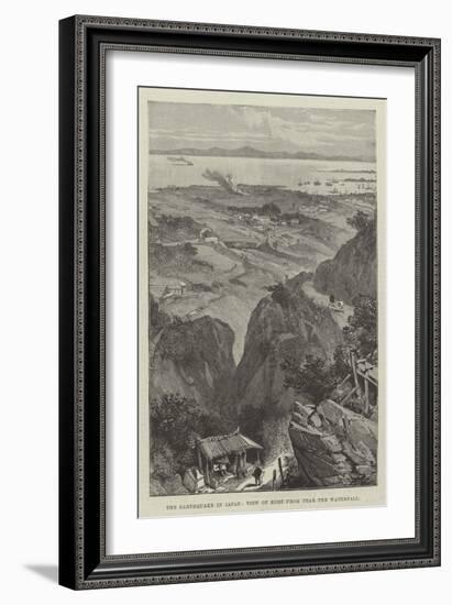 The Earthquake in Japan, View of Kobe from Near the Waterfall-null-Framed Giclee Print