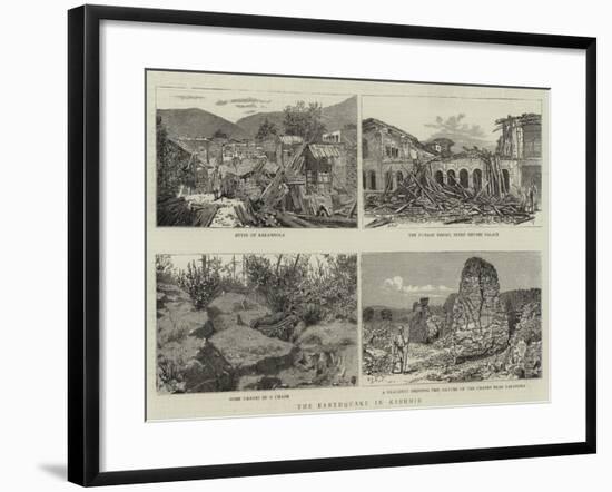 The Earthquake in Kashmir-null-Framed Giclee Print