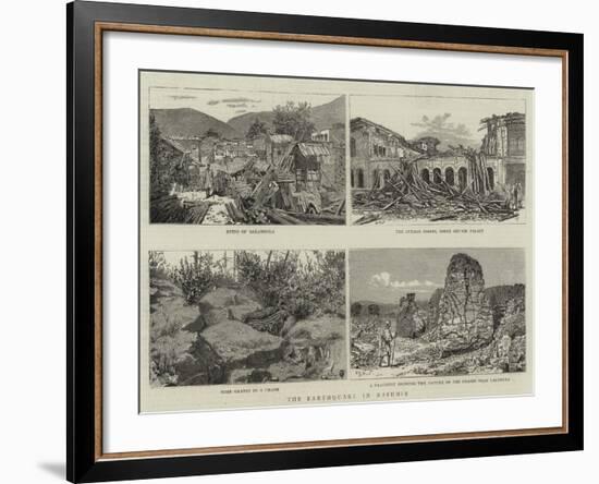 The Earthquake in Kashmir-null-Framed Giclee Print