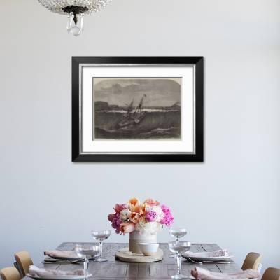 The Earthquake Wave At St Thomas Striking The Royal Mail Steam Ship La Plata Giclee Print By Edwin Weedon Art Com