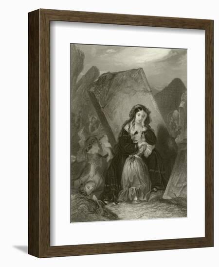 The Earthquake-Edward Henry Corbould-Framed Giclee Print