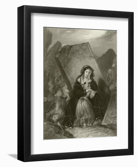 The Earthquake-Edward Henry Corbould-Framed Giclee Print