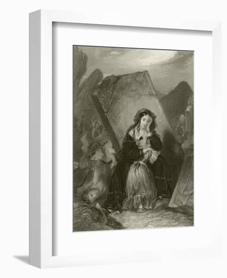 The Earthquake-Edward Henry Corbould-Framed Giclee Print