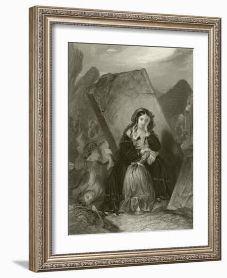 The Earthquake-Edward Henry Corbould-Framed Giclee Print