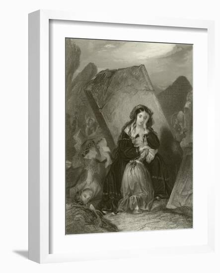 The Earthquake-Edward Henry Corbould-Framed Giclee Print