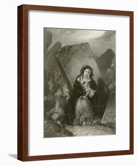 The Earthquake-Edward Henry Corbould-Framed Giclee Print