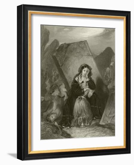 The Earthquake-Edward Henry Corbould-Framed Giclee Print