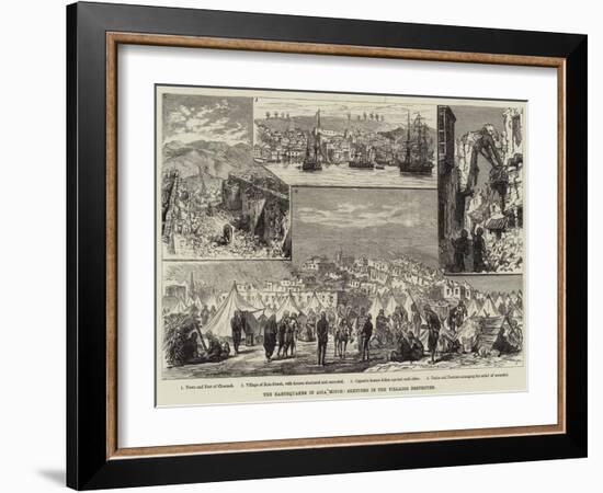 The Earthquakes in Asia Minor, Sketches in the Villages Destroyed-null-Framed Giclee Print