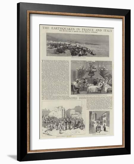 The Earthquakes in France and Italy-null-Framed Giclee Print