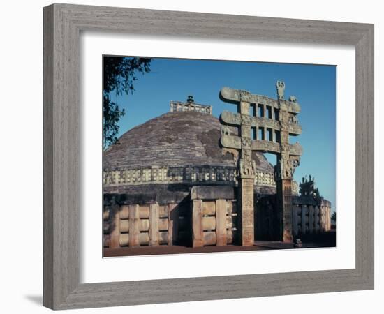 The East Gateway, Great Stupa, Sanchi, Unesco World Heritage Site, Bhopal, India-Adam Woolfitt-Framed Photographic Print