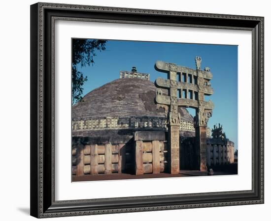 The East Gateway, Great Stupa, Sanchi, Unesco World Heritage Site, Bhopal, India-Adam Woolfitt-Framed Photographic Print