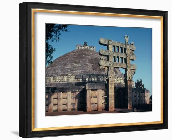 The East Gateway, Great Stupa, Sanchi, Unesco World Heritage Site, Bhopal, India-Adam Woolfitt-Framed Photographic Print