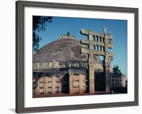 The East Gateway, Great Stupa, Sanchi, Unesco World Heritage Site, Bhopal, India-Adam Woolfitt-Framed Photographic Print