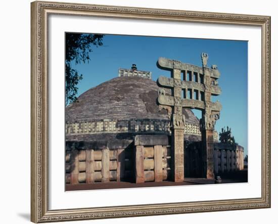 The East Gateway, Great Stupa, Sanchi, Unesco World Heritage Site, Bhopal, India-Adam Woolfitt-Framed Photographic Print