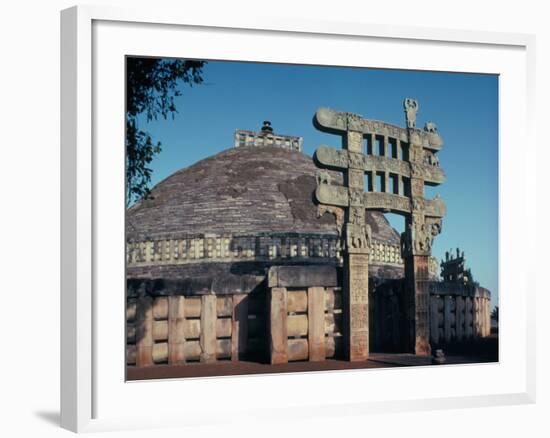 The East Gateway, Great Stupa, Sanchi, Unesco World Heritage Site, Bhopal, India-Adam Woolfitt-Framed Photographic Print