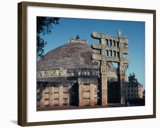 The East Gateway, Great Stupa, Sanchi, Unesco World Heritage Site, Bhopal, India-Adam Woolfitt-Framed Photographic Print