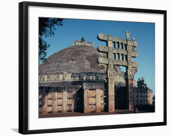 The East Gateway, Great Stupa, Sanchi, Unesco World Heritage Site, Bhopal, India-Adam Woolfitt-Framed Photographic Print