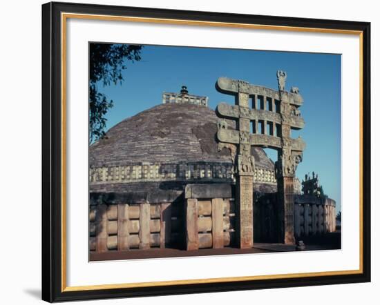 The East Gateway, Great Stupa, Sanchi, Unesco World Heritage Site, Bhopal, India-Adam Woolfitt-Framed Photographic Print