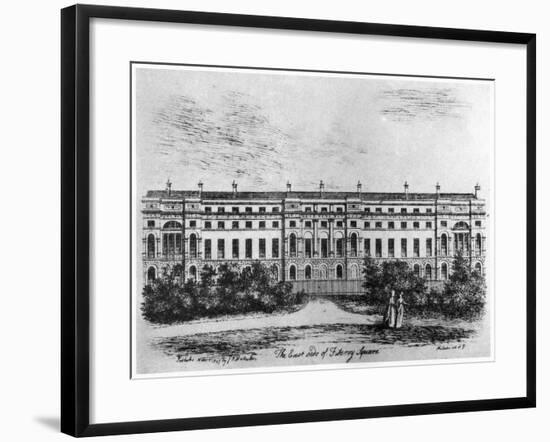 The East Side of Fitzroy Square, London, 1807-null-Framed Giclee Print