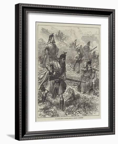 The Easter Monday Volunteer Review at Brighton, Skirmishers-Arthur Hopkins-Framed Giclee Print