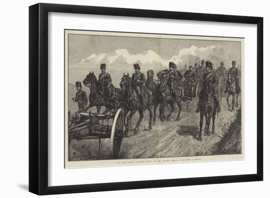 The Easter Monday Volunteer Review, the Honourable Artillery Company on the March to Brighton-Johann Nepomuk Schonberg-Framed Giclee Print