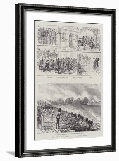 The Easter Volunteer Manoeuvres Near Dover-null-Framed Giclee Print