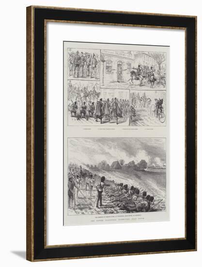 The Easter Volunteer Manoeuvres Near Dover-null-Framed Giclee Print