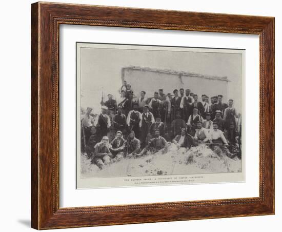 The Eastern Crisis, a Contingent of Cretan Insurgents-null-Framed Giclee Print