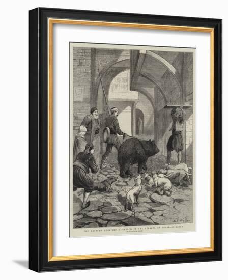 The Eastern Question, a Sketch in the Streets of Constantinople-Samuel Edmund Waller-Framed Giclee Print