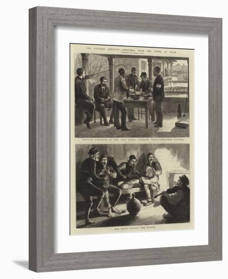 The Eastern Question, Christmas with the Turks at Nisch-Godefroy Durand-Framed Giclee Print