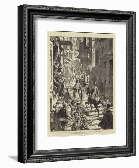 The Eastern Question, the Grande Rue De Pera-null-Framed Giclee Print