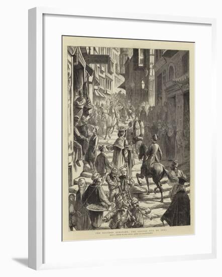 The Eastern Question, the Grande Rue De Pera-null-Framed Giclee Print