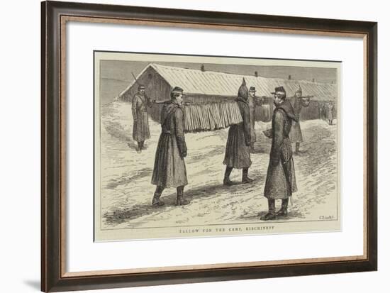The Eastern Question, with the Russians, Tallow for the Camp, Kischineff-null-Framed Giclee Print