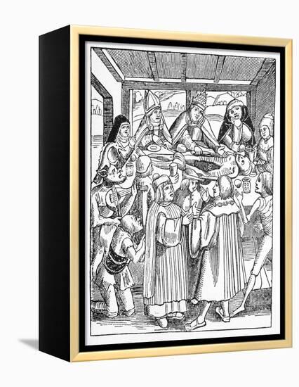 The Eaters of the Dead, Satirical Artwork-Science Photo Library-Framed Premier Image Canvas