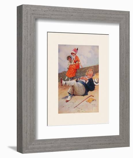 The Eavesdropper-Lawson Wood-Framed Premium Giclee Print