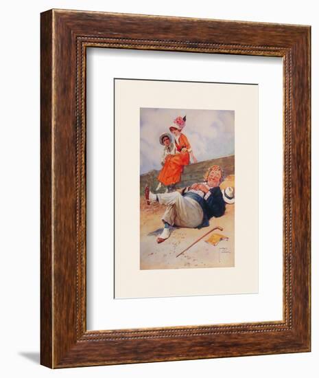 The Eavesdropper-Lawson Wood-Framed Premium Giclee Print