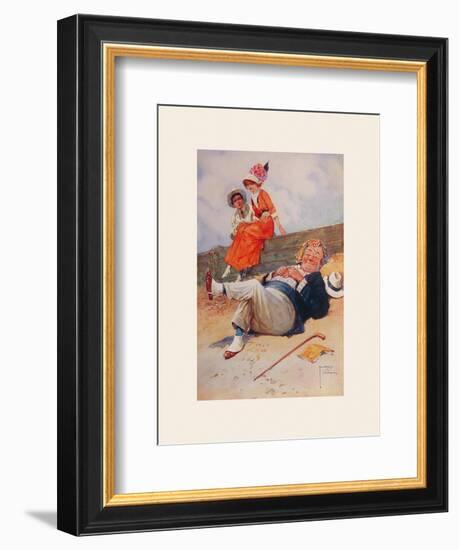 The Eavesdropper-Lawson Wood-Framed Premium Giclee Print