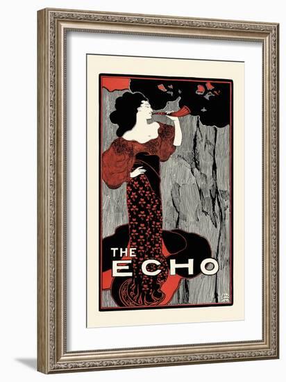 The Echo, Chicago, February 15, 1896-John Sloan-Framed Art Print