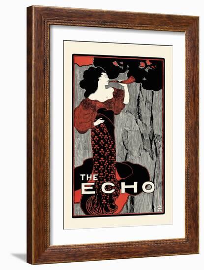 The Echo, Chicago, February 15, 1896-John Sloan-Framed Art Print