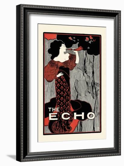 The Echo, Chicago, February 15, 1896-John Sloan-Framed Art Print