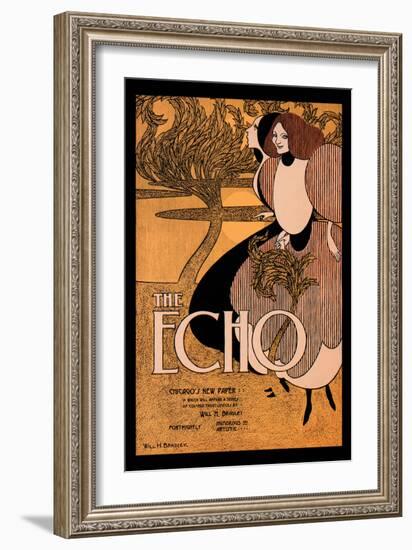 The Echo-Will H. Bradley-Framed Art Print