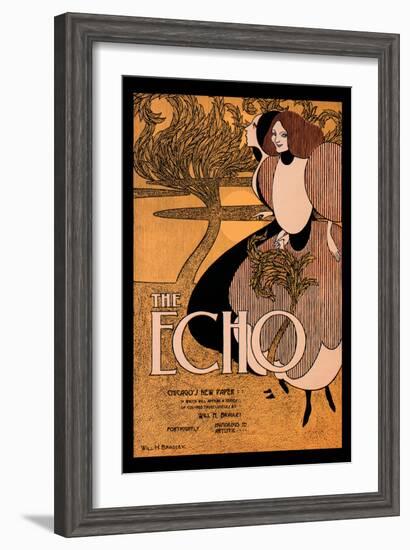 The Echo-Will H. Bradley-Framed Art Print