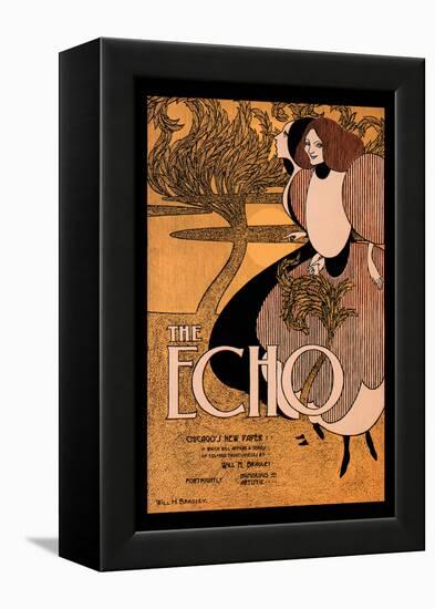 The Echo-Will H. Bradley-Framed Stretched Canvas