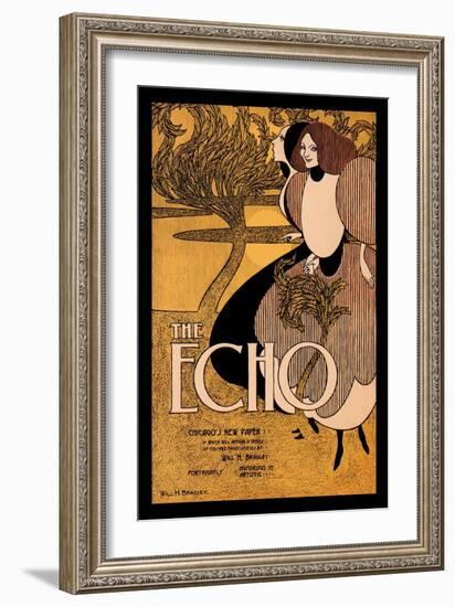 The Echo-Will H. Bradley-Framed Art Print