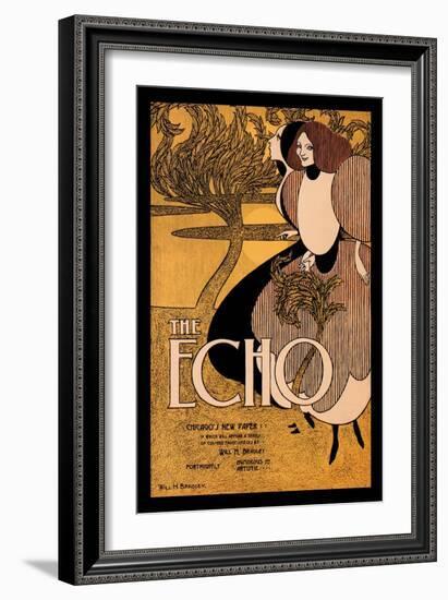 The Echo-Will H. Bradley-Framed Art Print