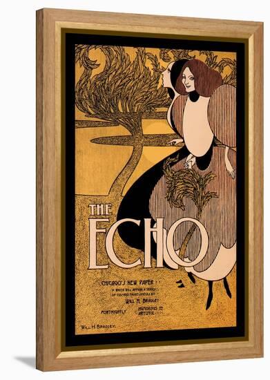 The Echo-Will H. Bradley-Framed Stretched Canvas