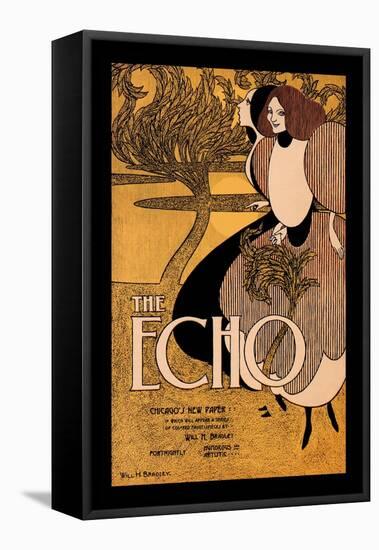 The Echo-Will H. Bradley-Framed Stretched Canvas