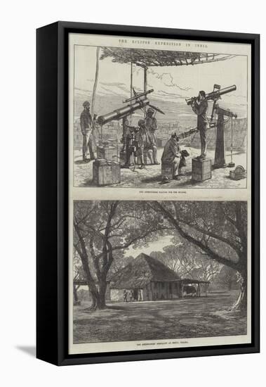 The Eclipse Expedition in India-Charles Robinson-Framed Premier Image Canvas