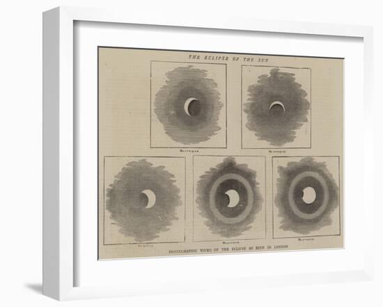 The Eclipse of the Sun-null-Framed Giclee Print