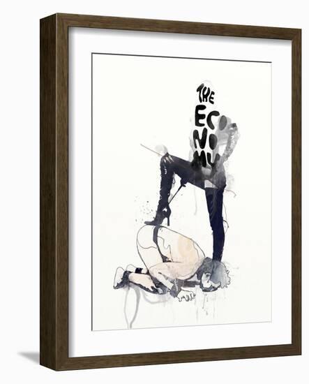 The Economy-Mydeadpony-Framed Art Print
